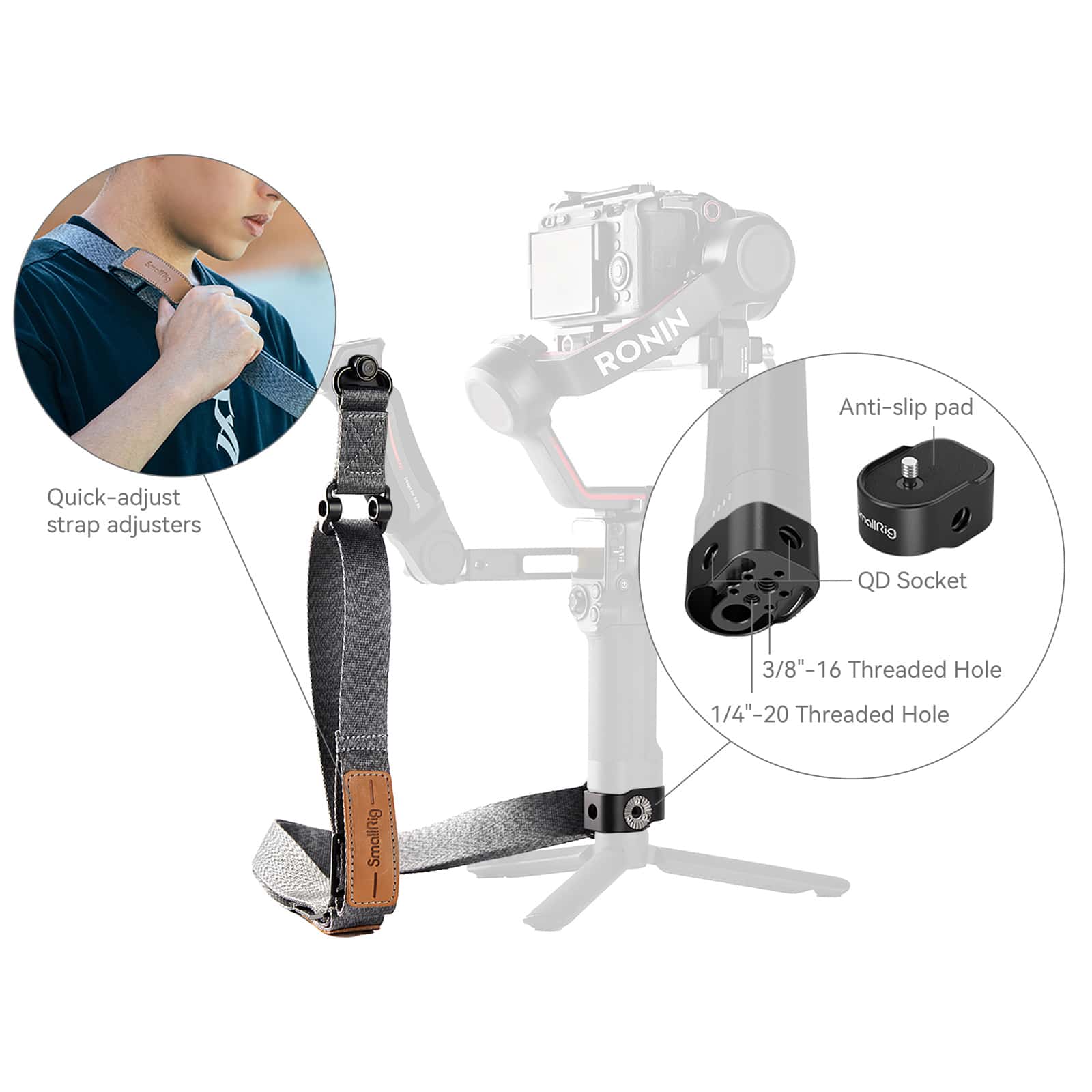 Schultergurt Für DJI Ronin RS3/RS4 Gimbal - Gewichtsreduzierendes Zubehör