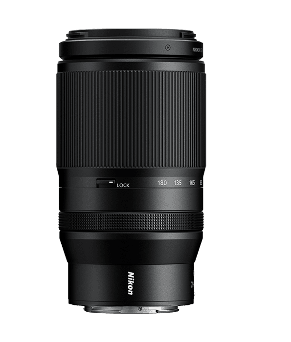 NIKKOR Z 70-180mm f/2.8 Objektiv montiert auf einer Nikon Z-Serie Kamera.