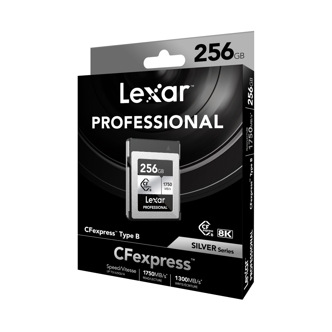 Lexar, Professional CFexpress Typ B, Speicherkarte, SILVER Serie, 256GB, Kompatibel, Nikon Z6II, Z7II, Z8, Z9, D850, D6, Z6,Z7