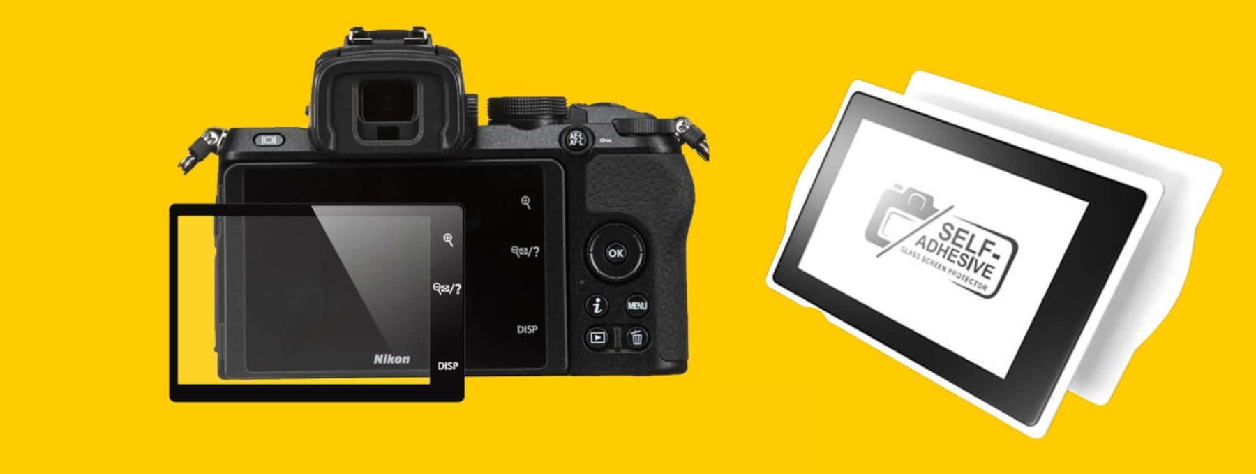 GGSFoto, Premium, Displayschutz für Nikon Kamera, Z7, Z8, Z9, Z50, Z30, D850, Z7 II, Z6II, Z5, D850, Z6 III, Monitorschutz, Echt-Glas