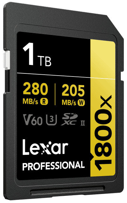 SD Speicherkarte SDXC UHS-II 1800x V60 1 TB, Terabyte, Empfohlenen Speicherkarte für Nikon Z30, Z50, Z Fc, Z5, Z6, Z7, D7500, D5600, D3500, D810, D800, schnellste sd karte für kamera