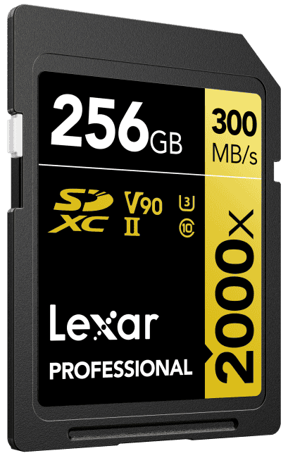 SD Speicherkarte SDXC UHS-II 2000x V90 256 GB, Gigabyte, Empfohlenen Speicherkarte für Nikon Z8, Z9, Z6 II, Z7 II, D850, Z6 III, Z7 III, schnellste sd karte für kamera